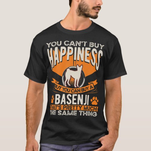 Basenji Happiness Congo Terrier Basenji Premium  T_Shirt