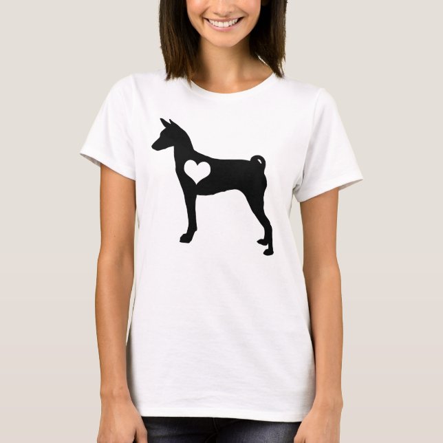 Basenji Heart T-Shirt (Front)