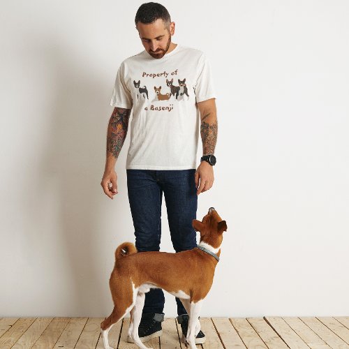 Basenji Hound Property of Dog Breed T_Shirt