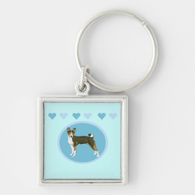 Basenji Keychain (Front)