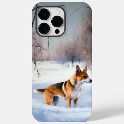 Basenji Let It Snow Christmas  Case_Mate iPhone 14 Pro Max Case