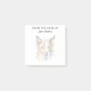 Basenji Lover Monogrammed Dog Post-it Notes