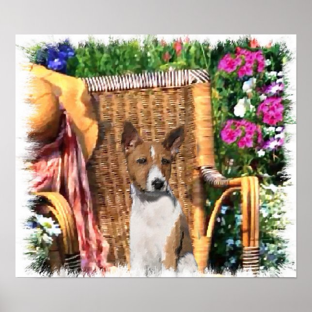 Basenji Lovers Art Print (Front)