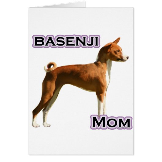 Basenji Mom 4 Cards (Front)