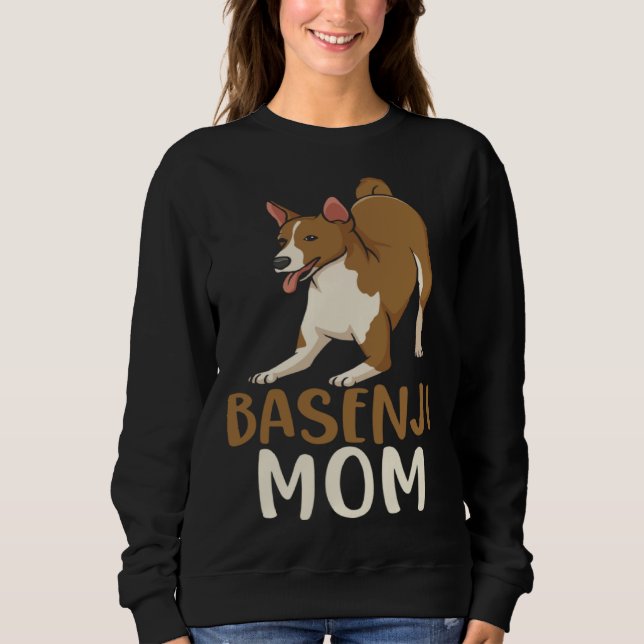 Basenji Mom Animal Dog Owner Sweatshirt (Front)