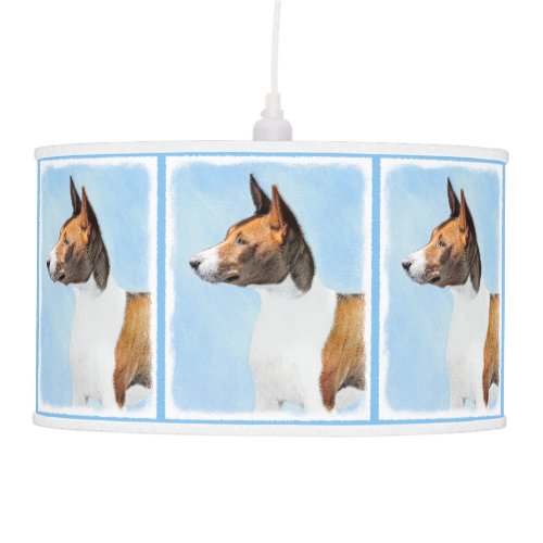 Basenji Painting _ Cute Original Art Ceiling Lamp