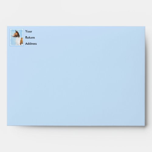 Basenji Painting _ Cute Original Art Envelope