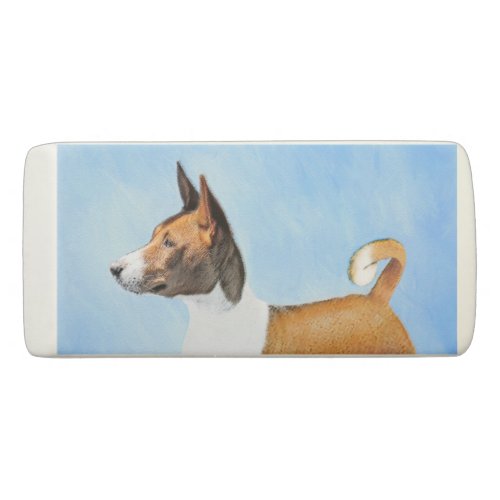 Basenji Painting _ Cute Original Art Eraser