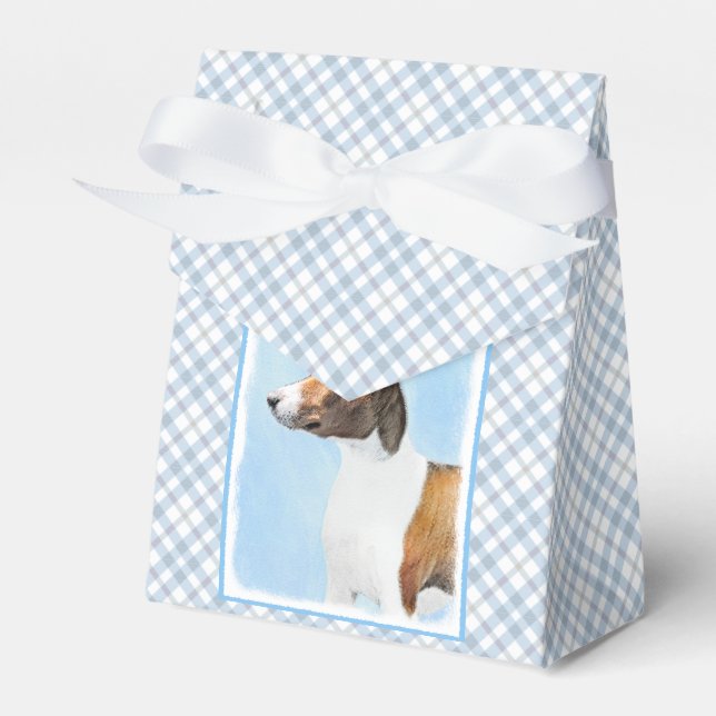 Basenji Painting - Cute Original Art Favor Boxes (Front Side)
