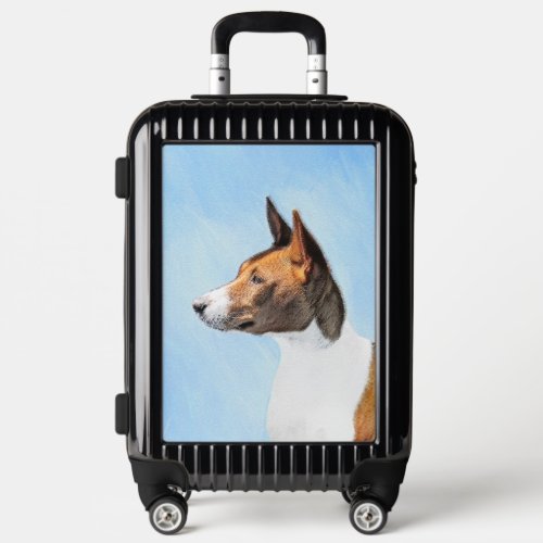 Basenji Painting _ Cute Original Art Luggage