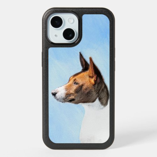 Basenji Painting _ Cute Original Art iPhone 15 Case