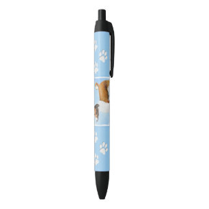 Basenji Painting - Cute Original Art Pen
