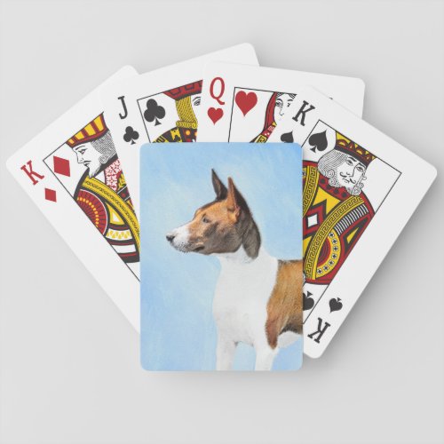 Basenji Painting _ Cute Original Art Playing Cards