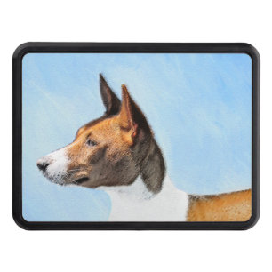 Basenji Painting - Cute Original Art Tow Hitch Cover