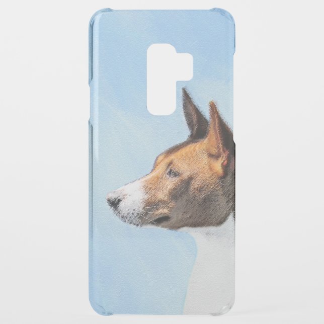 Basenji Painting - Cute Original Art Uncommon Samsung Galaxy Case (Back)
