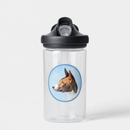 Basenji Painting _ Cute Original Art Water Bottle