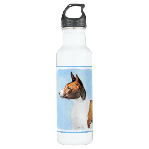 Basenji Painting _ Cute Original Art Water Bottle