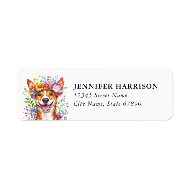 Basenji Return Address Label (Front)