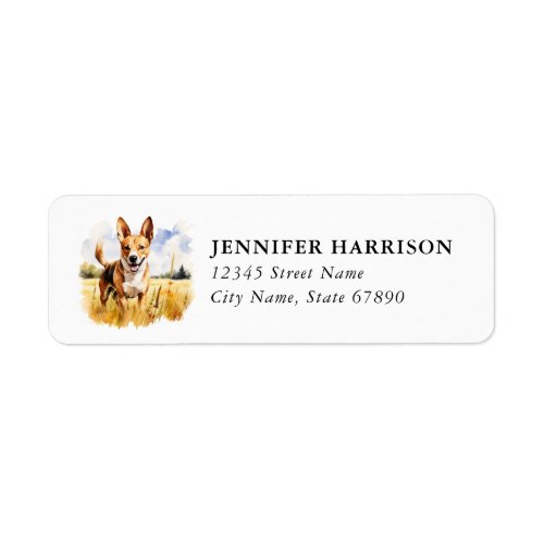 Basenji Return Address Label