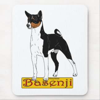 Basenji Tri-color Mouse Pad