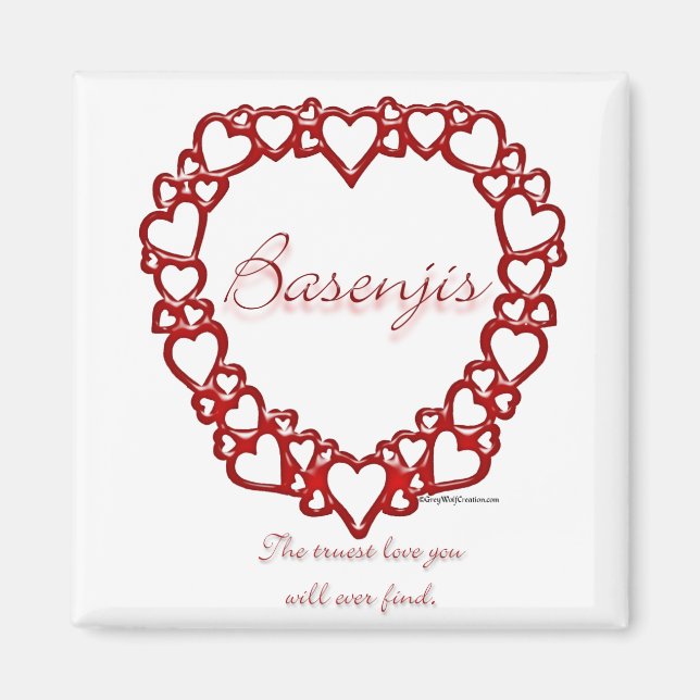 Basenji True Love Magnet (Front)