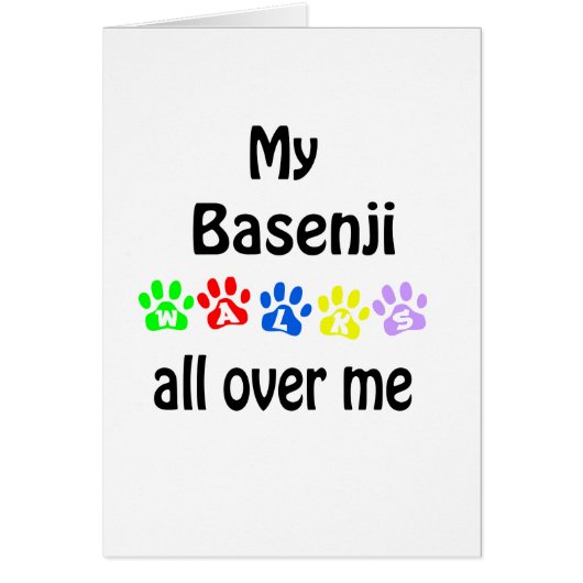 Basenji Walks Design Cards (Front)