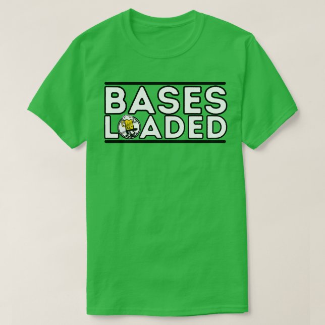 Bases Loaded Type TShirt (Design Front)