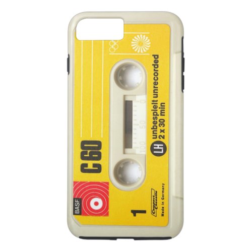 BASF Audio Cassette Tape LH C 60 iPhone 8 Plus7 Plus Case
