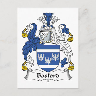Basford Family Crest Postcard