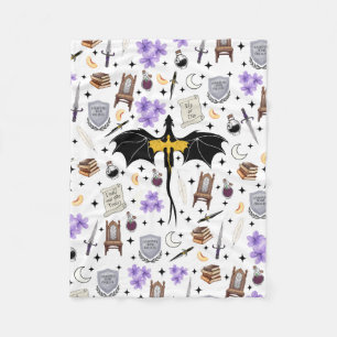 Basgiath War College Dragon Bookish Fleece Throw Blanket