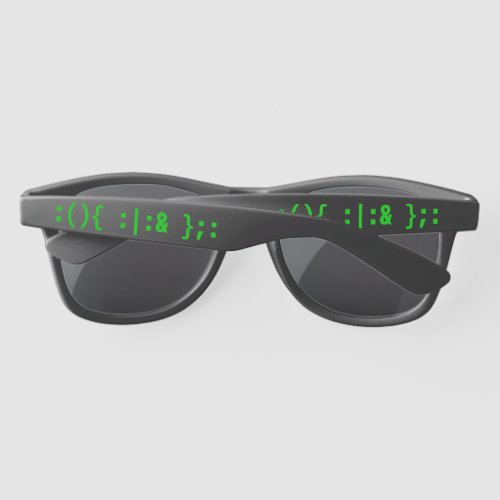 Bash Fork Bomb UnixLinux Command Line Hacker Code Sunglasses