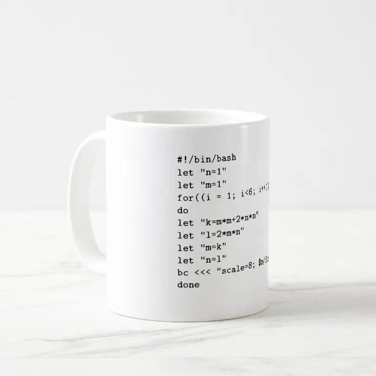 Bash Script Coffee Mug Zazzle