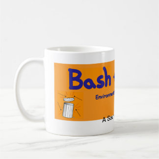 Bash the Trash orange mug