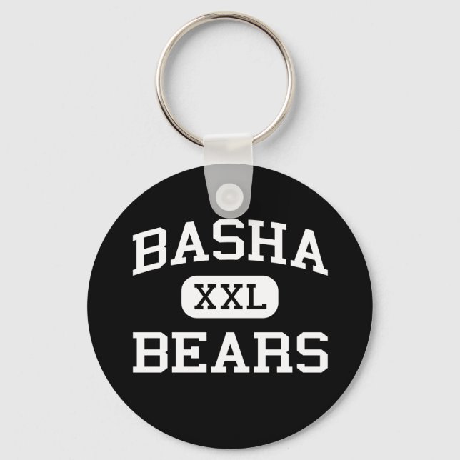 Basha - Bears - High School - Chandler Arizona Keychain (Front)