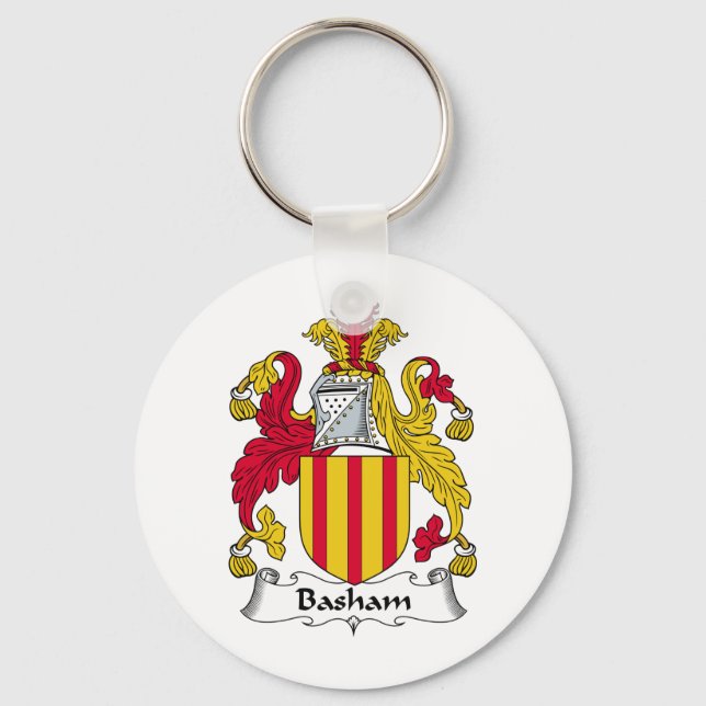 Basham Family Crest Keychain (Front)