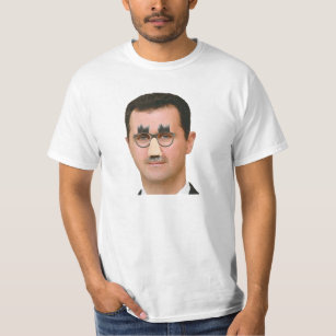 Bashar Al-Assad with Funny Glasses T-Shirt