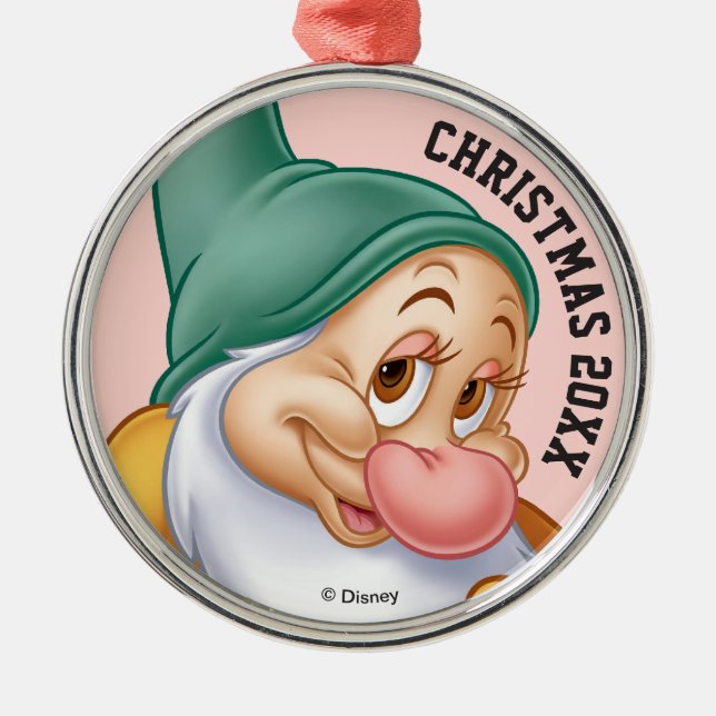 Bashful 3 metal ornament (Front)