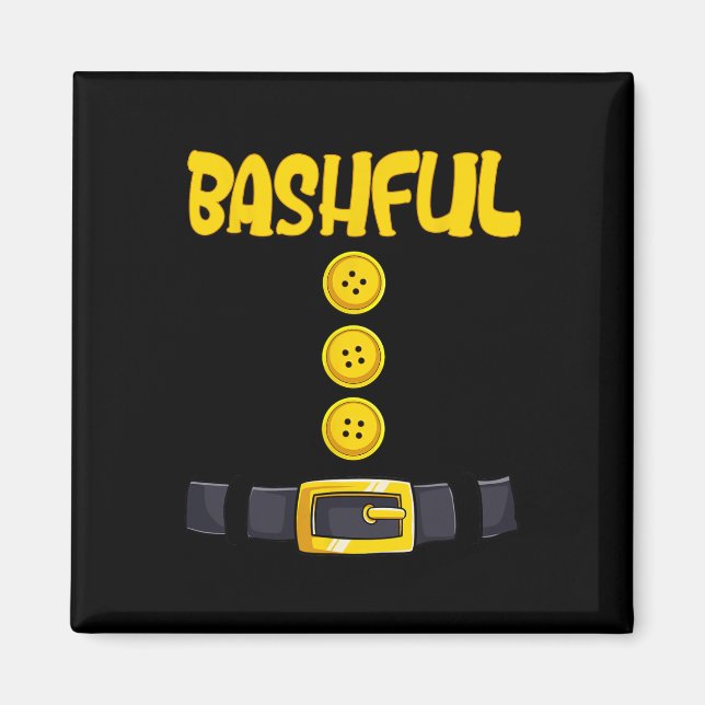 Bashful Halloween Dwarf Costume Color Matching  Magnet (Front)