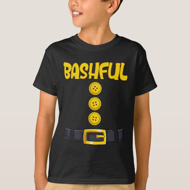 Bashful Halloween Dwarf Costume Color Matching  T-Shirt (Front)