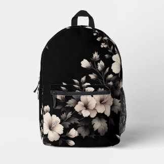 Bashful Hibiscus Printed Backpack
