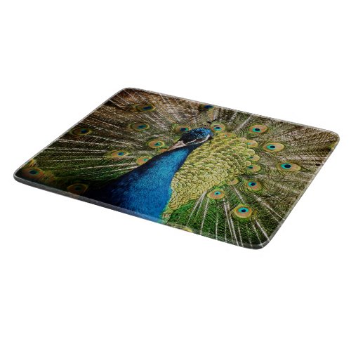 Bashful Peacock Cutting Board