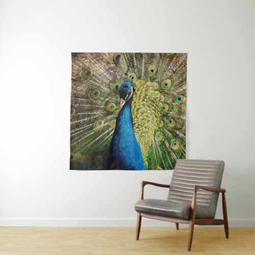 Bashful Peacock Tapestry