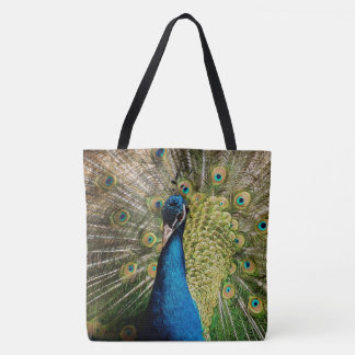 Bashful Peacock  Tote Bag