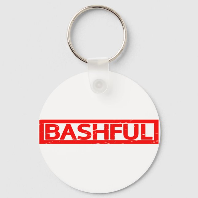 Bashful Stamp Keychain (Front)