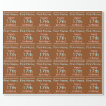 [ Thumbnail: Basic 17th Birthday Wrapping Paper ]