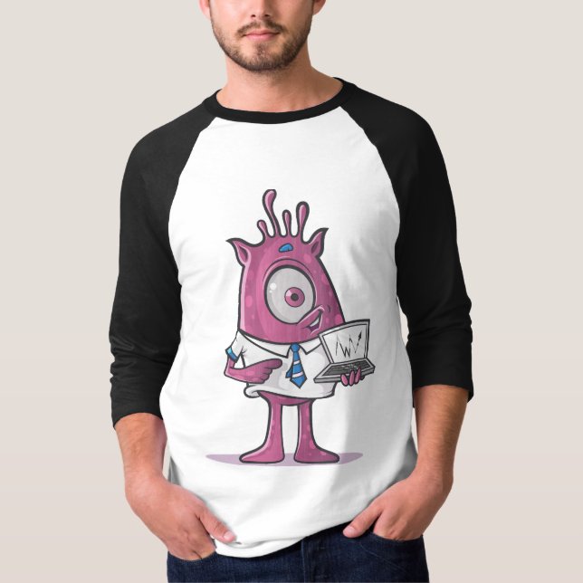 Basic 3/4 Sleeve Raglan T-Shirt (Front)