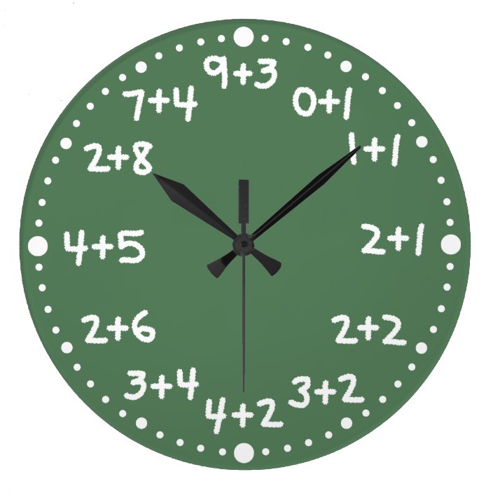 Basic Addition Fun Mathematical Arithmetic Clock