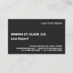[ Thumbnail: Basic and Minimal Law Professional Business Card ]
