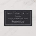 [ Thumbnail: Basic and Minimalist Attorney Business Card ]