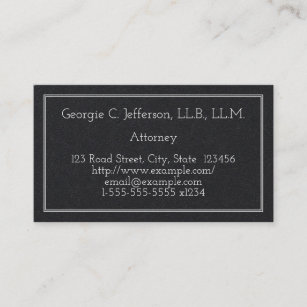 Basic and Minimalist Attorney Business Card